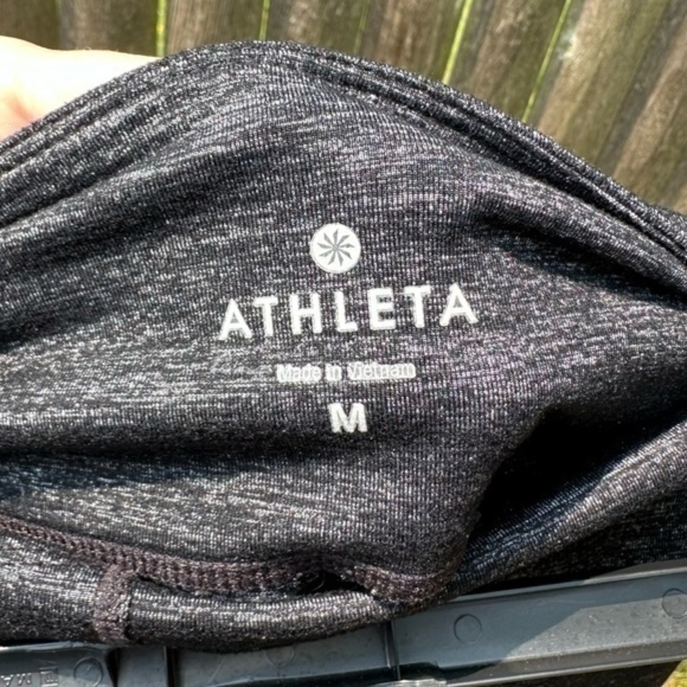 Athleta Women's Capri Leggings in Heather Gray Odyssey Chaturanga - 268529 (Med) - Picture 7 of 9